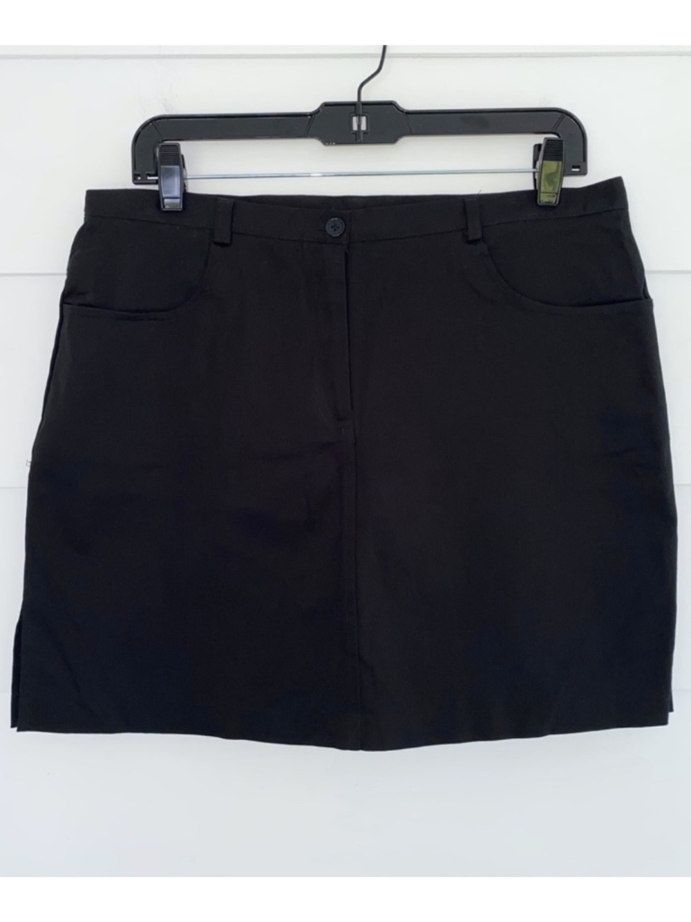 Vintage 90s Y2K Deadstock I.L.U. Black Skirt size 13
